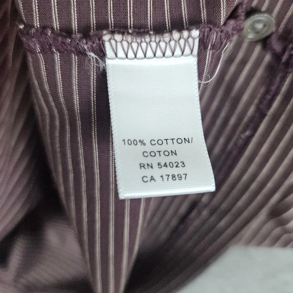 Banana‎ Republic Men's Brown Striped Polo Shirt Size XL 100% Cotton PINHOLE